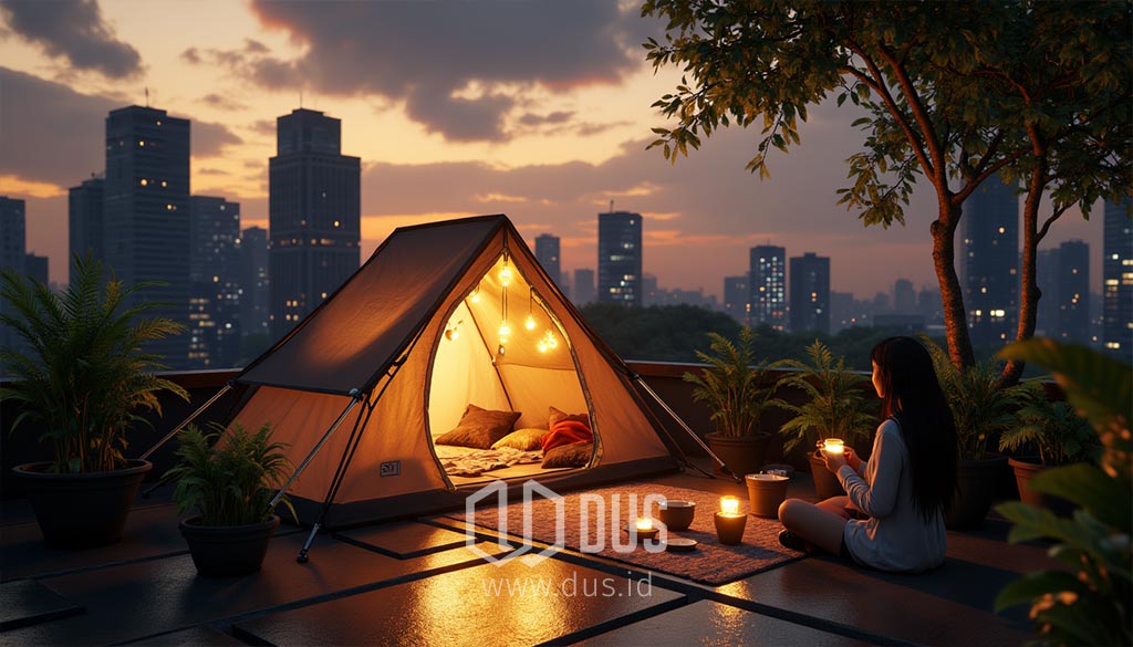Micro-Camping: Serunya Mendirikan Tenda di Lahan Sempit Kota